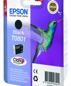 EPSON Cartouche Colibri T0801 Encre Claria Noir 7,4ml