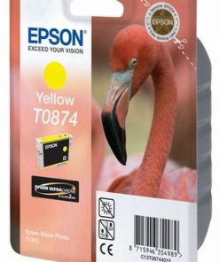 EPSON Cartouche Flamand RoseT0874 Encre UltraChr Hi-Gloss2 J 11,4ml