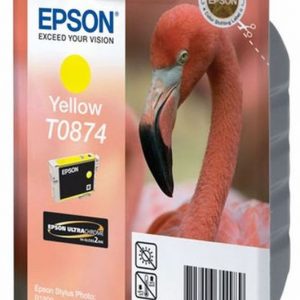 EPSON Cartouche Flamand RoseT0874 Encre UltraChr Hi-Gloss2 J 11,4ml
