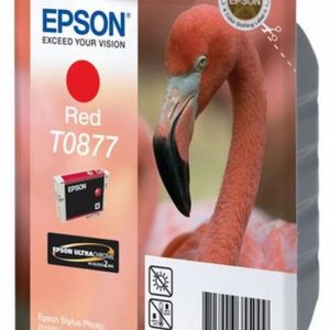 EPSON Cartouche Flamand Rose T0877 Encre UltraChr Hi-Gloss2 R 11,4ml