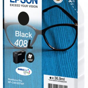 EPSON Cartouche Lunettes 408L Encre Durabrite ultra Noir 36,9ml