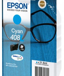 EPSON Cartouche Lunettes 408L Encre Durabrite ultra Cyan 21,6ml