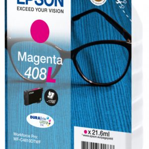 EPSON Cartouche Lunettes 408L Encre Durabrite ultra Magenta 21,6ml