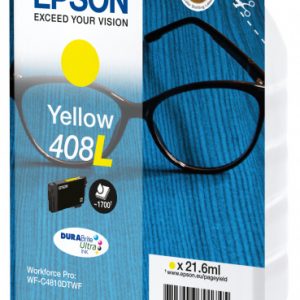 EPSON Cartouche Lunettes 408L Encre Durabrite ultra Jaune 21,6ml