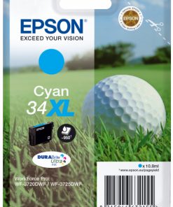 EPSON Cartouche Golf 34XL Encre Durabrite Cyan 10,8ml