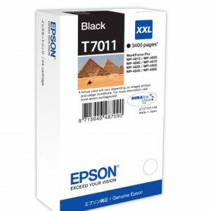 C13T70114010 / T7011 - cartouche de marque Epson - noire