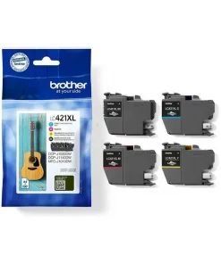 LC421XLVAL - cartouches de marque Brother - multipack 4 couleurs : noire, cyan, magenta, jaune