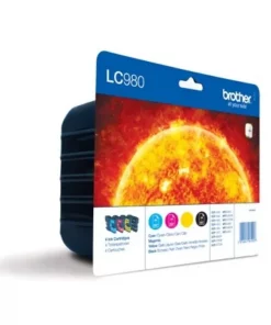 LC980VALBP - cartouches de marque Brother - multipack 4 couleurs : noire, cyan, magenta, jaune