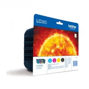 LC980VALBP - cartouches de marque Brother - multipack 4 couleurs : noire, cyan, magenta, jaune