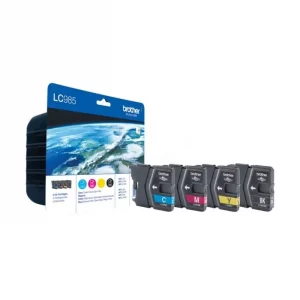 LC985VALBP - cartouches de marque Brother - multipack 4 couleurs : noire, cyan, magenta, jaune