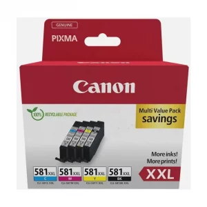 1998C005 / CLI-581 XXL - cartouches de marque Canon - multipack 4 couleurs : noire, cyan, magenta, jaune