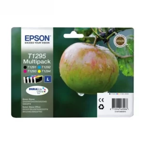 C13T12954010 / T1295 - cartouches de marque Epson - multipack 4 couleurs : noire, cyan, magenta, jaune