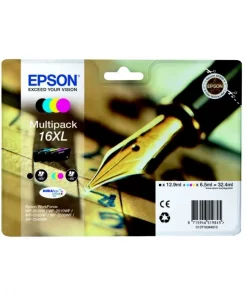 C13T16364010 / 16XL - cartouches de marque Epson - multipack 4 couleurs : noire, cyan, magenta, jaune