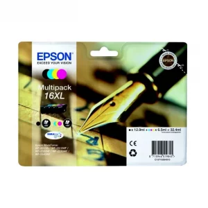 C13T16364010 / 16XL - cartouches de marque Epson - multipack 4 couleurs : noire, cyan, magenta, jaune