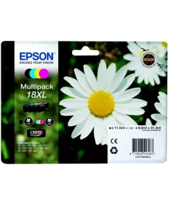 C13T18164010 / 18XL - cartouches de marque Epson - multipack 4 couleurs : noire, cyan, magenta, jaune