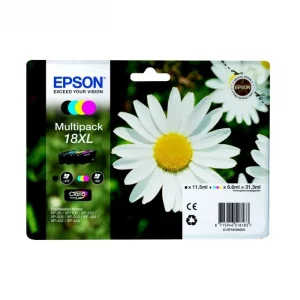 C13T18164012 / 18XL - cartouches de marque Epson - multipack 4 couleurs : noire, cyan, magenta, jaune