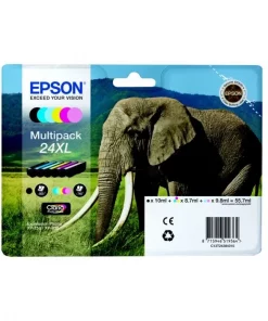 C13T24384011 / 24XL - cartouches de marque Epson - multipack 6 couleurs : noire, cyan, magenta, jaune