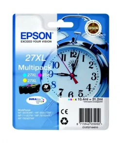 C13T27154010 / 27XL - cartouches de marque Epson - multipack 3 couleurs : cyan, magenta, jaune