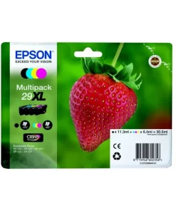 C13T29964010 / 29XL - cartouches de marque Epson - multipack 4 couleurs : noire, cyan, magenta, jaune