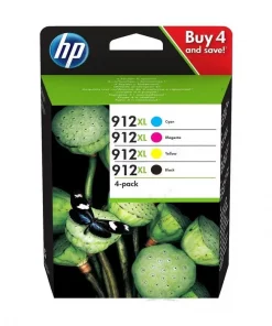 3YP34AE / 912XL - cartouches de marque HP - multipack 4 couleurs : noire, cyan, magenta, jaune