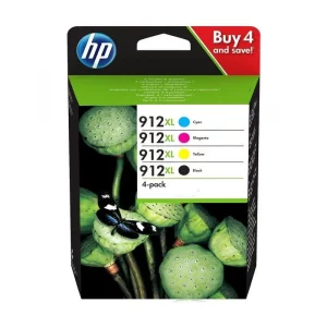 3YP34AE / 912XL - cartouches de marque HP - multipack 4 couleurs : noire, cyan, magenta, jaune