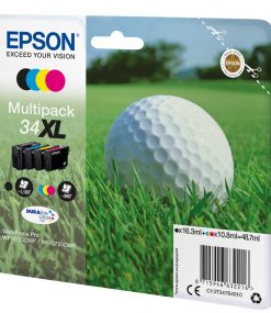 34XL - cartouches de marque Epson - multipack 4 couleurs : noire, cyan, magenta, jaune