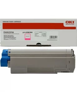 43381906 - toner de marque OKI - magenta