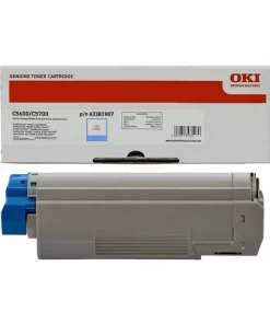 43381907 - toner de marque OKI - cyan