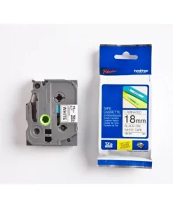TZE241 - ruban cassette de marque Brother - noir, blanc