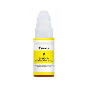 0666C001 / GI-490 Y - bouteille d'encre de marque Canon - jaune