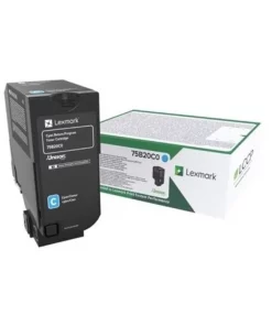 75B20C0 - toner de marque Lexmark - cyan