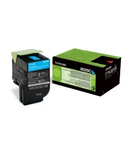 80C2SC0 / 802SC - toner de marque Lexmark - cyan