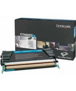 C734A2CG - toner de marque Lexmark - cyan