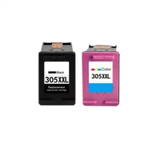 6ZA94AE / 305XL - cartouches compatible HP - multipack 2 couleurs : noire, multicouleur