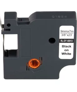 40913 / S0720680 - ruban cassette compatible Dymo - noir, blanc