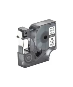 45013 / S0720530 - ruban cassette compatible Dymo - noir, blanc