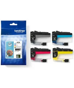 LC424VAL - cartouches de marque Brother - multipack 4 couleurs : noire, cyan, magenta, jaune