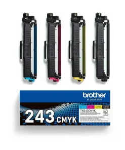 TN243CMYK - toners de marque Brother - multipack 4 couleurs : noir, cyan, magenta, jaune