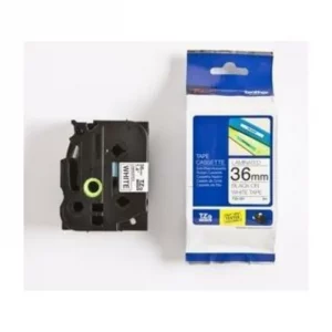 TZE261 - ruban cassette de marque Brother - noir, blanc