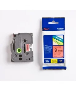 TZE421 - ruban cassette de marque Brother - noir, rouge
