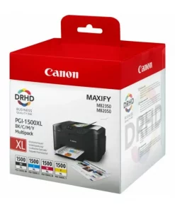 9182B004 / PGI-1500 XLCMYBK - cartouches de marque Canon - multipack 4 couleurs : noire, cyan, magenta, jaune