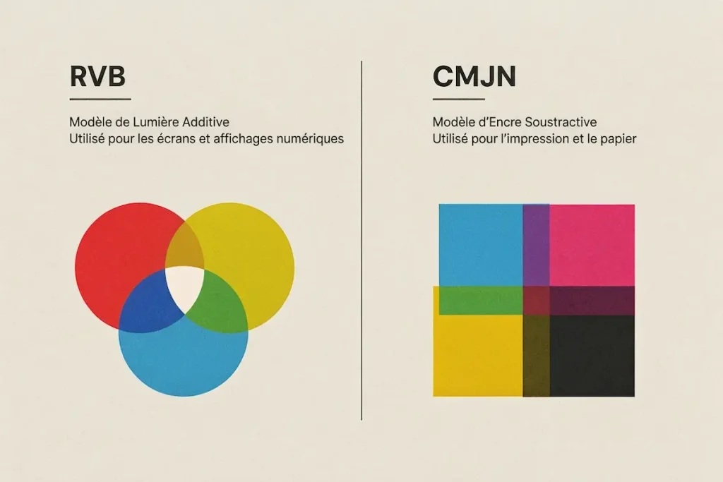 Découvrez la différence subtile entre le mode RVB et le mode CMJN