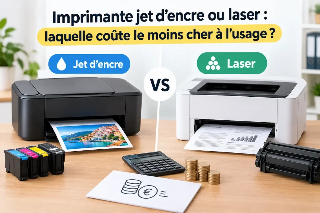 Jet d'encre ou laser : tout ce que vous devez savoir est sur cet article